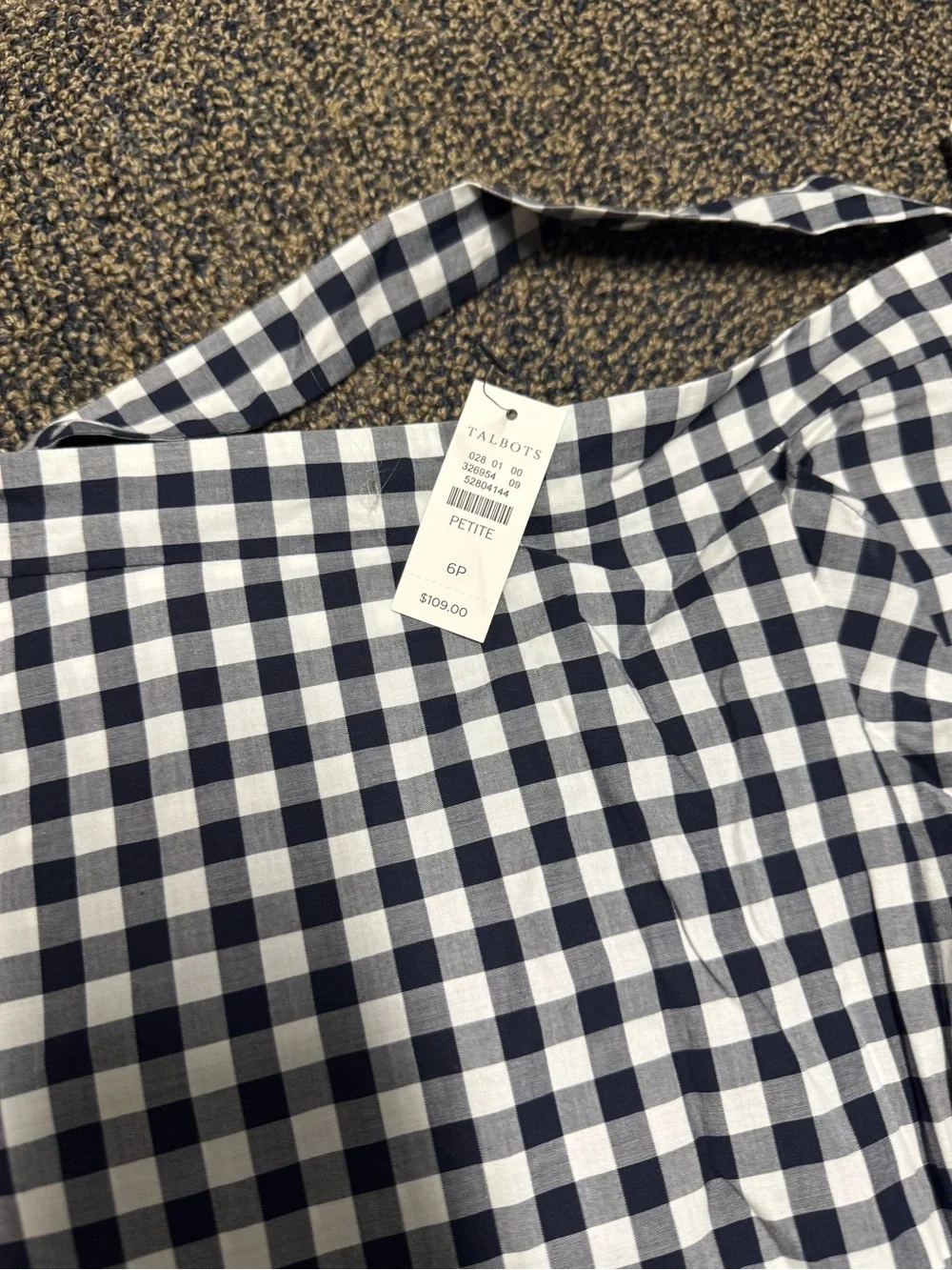 Gingham Tie-Front Midi Skirt | Talbots